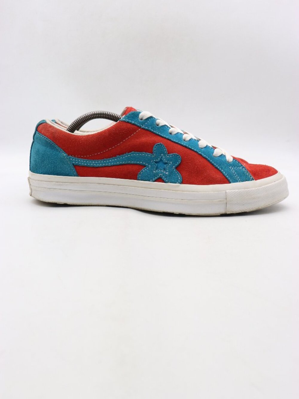 Converse Golf Le Fleur One Star Ox Mens 10 Women's 12 Molten Lava Red Blue Suede